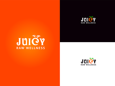 JUICY LOGO art branding design floral graphic design iconic illustration logo luxury minimal modern logo pictorial retro retrologo vector vintage wordmark