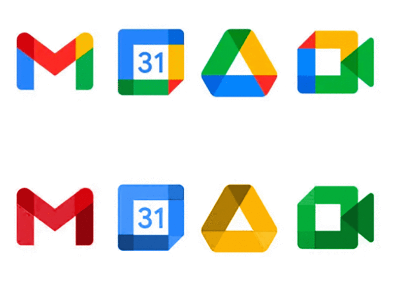Hey Google - I fixed it for ya calendar color drive google iconography icons iconset mail
