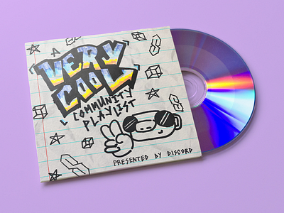 A Very Cool Community Playlist design discord doodle instagram music photoshop