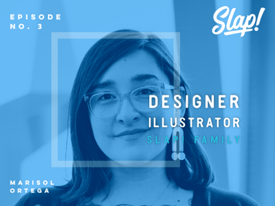 CenterStage | Episode No. 3 subscription illustration startup typography ui design art artist roster headshot slap stickers blue branding brand highlight slaptastick family designer illustrator