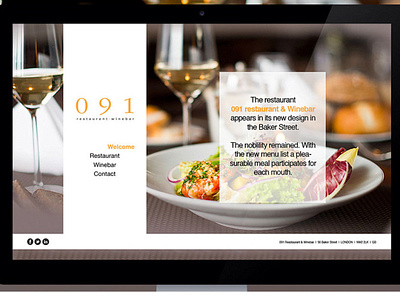 WEB DESIGN | Intern school project 2014| 091 Restaurant design intern school project restaurant web web design