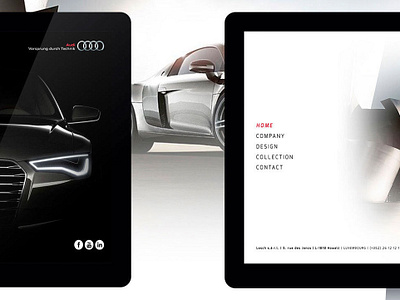 WEB DESIGN | Intern School Project 2015 | AUDI 1.0 audi brand car clean design desktop design minimal web web design