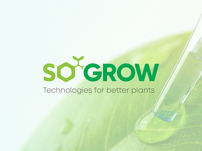 SoGrow agriculture agronomy branding branding design branding identity clean design design green grow illustration laboratory liquid fertilizers logo logo design logotype minimal packaging plants typeface typography