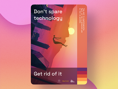Poster design – Technology design game graphic design illustration mosaic orange pink poster red sunset yellow