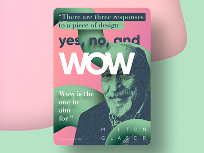 Poster design – Milton Glaser bright design graphic design green illustration light milton glaser pink poster vector
