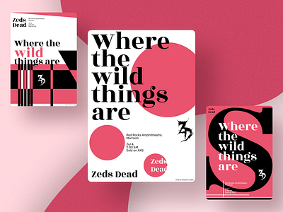 Poster design – Where the wild things are design graphic design illustration pink poster posters red vector