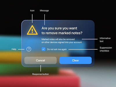 Modal window design – Apple concept