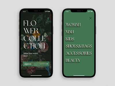245 app branding dark design fonts green iphone mobile ui ux