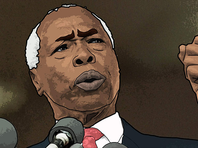 The Late President Moi (vector art)