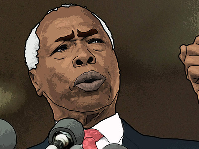 The Late President Moi (vector art)