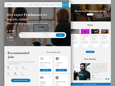 Qazi Job Portal/Freelancer Website freelance website job website webdesign website
