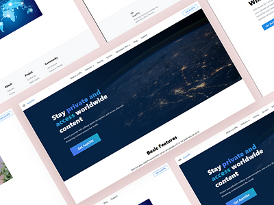 VPN landing page