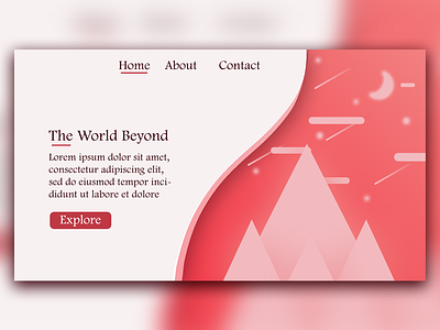 The world beyond mountains template web