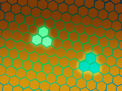 Crysis Orange Green abstract art crysis honeycomb wallpaper design