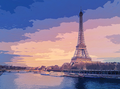 Eiffel Tower eiffeltower watercolor