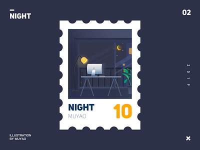 night design illustration ui