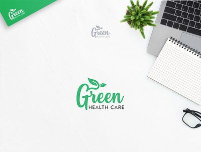 Green Logo branding design flat illustration logo minimal vector