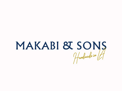 Makabi & Sons logotype branding color design packaging typography vector