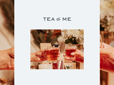 Tea&Me branding design logo minimal packaging tea typography