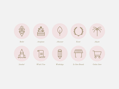 Instagram Icons flower highlight icon instagram story shop