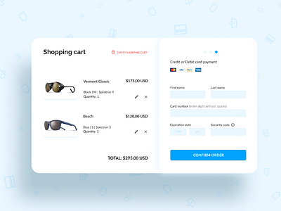 Credit card Checkout page