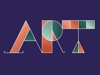 Art is Love art color lettering type typography