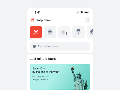 Kaspi Travel Mobile App app application concept design guide mobile app minimalism mobile app mobile application mobile design mobile interface product design redesign travel ui ui design user experience user interface ux ux design