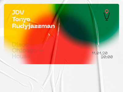 Poster for DJ set at Rumochnaya 9 @ Moscow