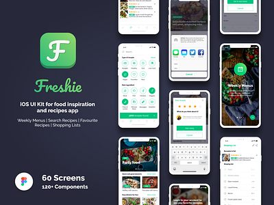Store Presence - Freshie iOS UI Kit for food inspiration apps