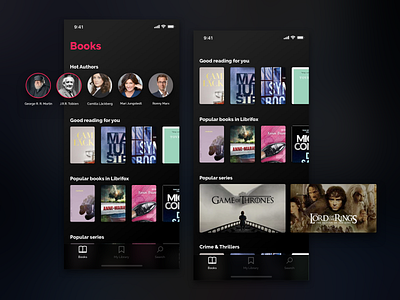 Librifox Audio Books App Concept app audio app audio book audio player audiobooks books bookshelf bookshop bookstore design ios ui