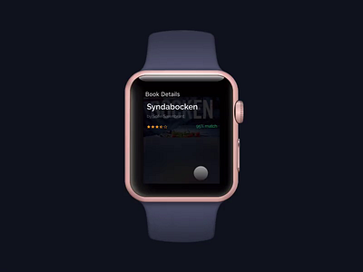 Librifox Audio Book App Concept - Watchapp animation app apple apple watch apple watch design apple watch mockup audio audio player audiobook audiobooks book book app books design micro interaction ui