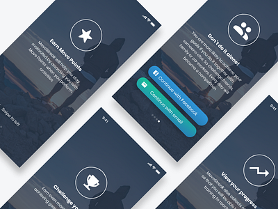 MoveStreak - Welcome Tour app ios login onboarding onboarding screen onboarding screens onboarding ui sign in sign up signup signup page signup screen ui welcome welcome page welcome screen