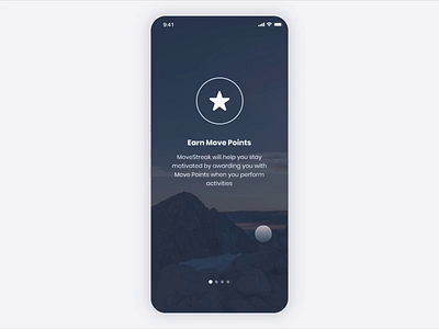 Movestreak - Welcome Tour Animation animation app ios login login screen micro interaction onboarding onboarding screen onboarding screens onboarding ui sign in sign up signup tour ui welcome welcome page welcome screen