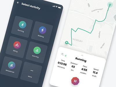 MoveStreak - Track Activity with GPS activities activity app gps ios map maps running running app tracking tracking app training ui workout app workout tracker