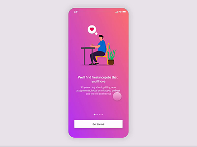 TopSkills - Welcome Tour Animation animation app design illustration ios micro interaction onboarding pager sign up slider design slideshow ui vector welcome welcome page welcome screen