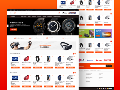 Ecommerce Landing Page UI Design