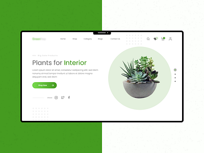 Plant Shop Homepage Design