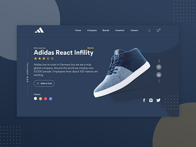 Adidas Website UI Design