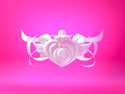 Sailor Moon 3d cinema4d design icon illustration octane photoshop render shanghai ui