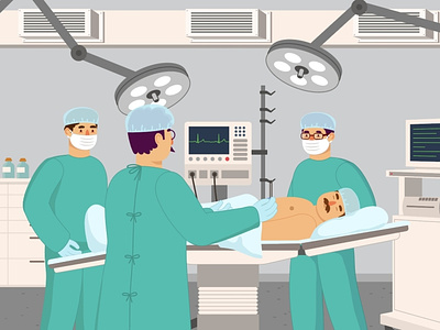Surgery Process Illustration