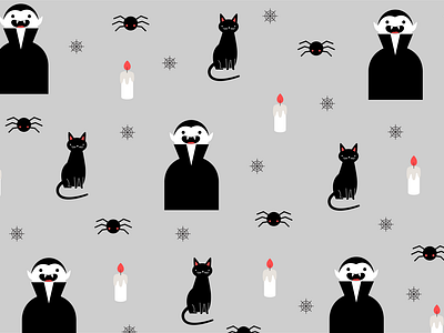 Dracula Halloween Pattern