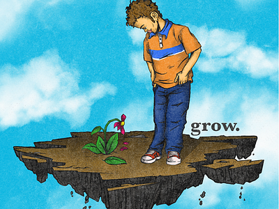 grow. childrens illustration illo illustration kids lit art sketch