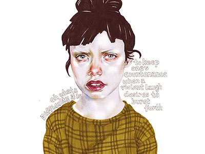 Shamela drawing girl illustration markers pencils portrait