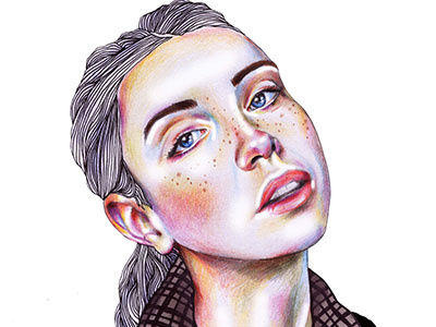 Compliment drawing face girl illustration pencil portrait