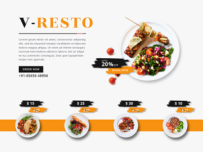 Restaurant Banner Design banner branding colorful design designer effects food gradients restaurant