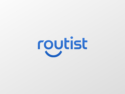Routist — Identity app brand branding flat icon identity logo logos simple type typography white