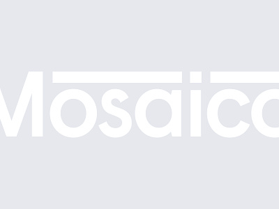 Mosaico — Identity art direction brand branding clean corporate design icon identity logo typography vector