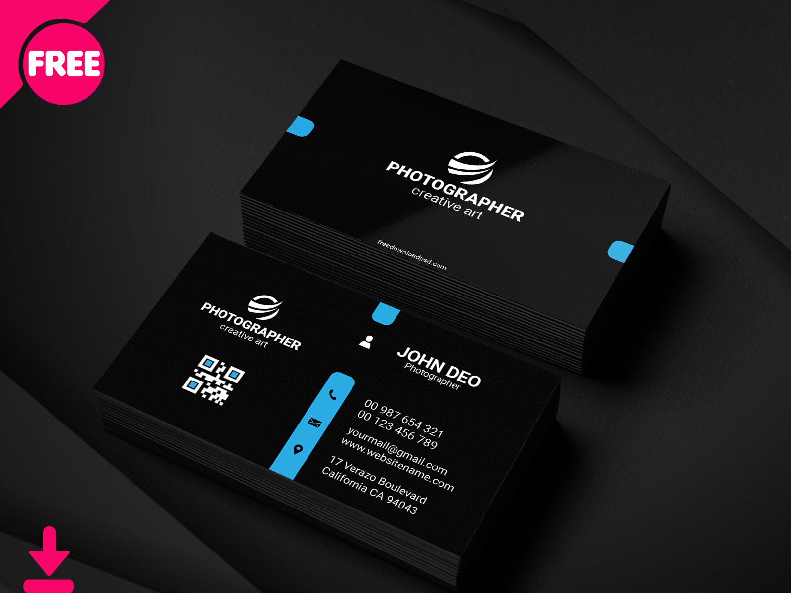 personal visiting card psd free download