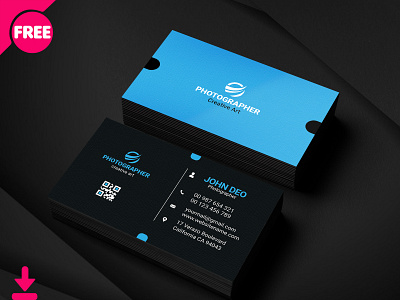 Free Morden Graphic Designer Busines Card