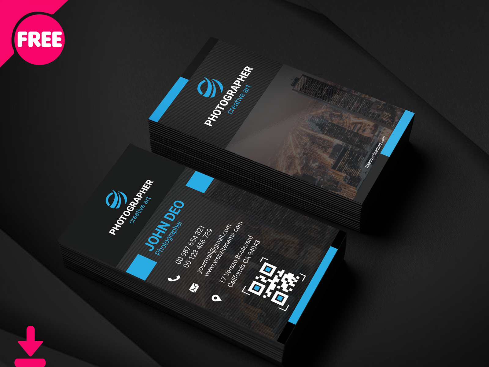 Photography Business Card Psd Template Cover by Sheikh Saddam on In Free Business Card Templates For Photographers